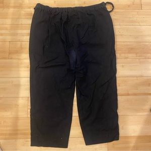 J.Crew Black Linen Blend Pants Sz 14 Cropped